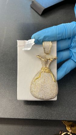 14k Money Bag pendant