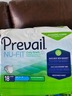 Prevail Nu-Fit Daily Briefs Large 18 Count