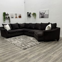 Grey Sectional Couch - Free Delivery 