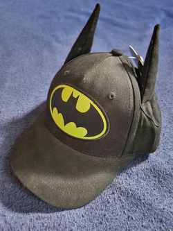 Toddler Boys Batman Flat Brim With Ears Hat
