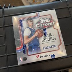 2025 Topps Chrome Basketball Fanatic Mega Box Skylight 