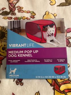 Vibrant Life Medium Pop Up Dog Kennel