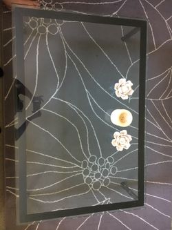 Modern solid glass coffee table!!