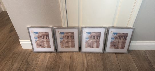 11 x 14 matted to 8 x 10 grey picture frames