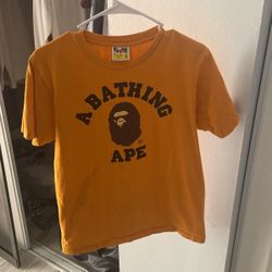 Orange Bape Shirt