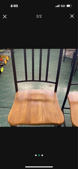 Metal and Wooden Chairs $15.00 each