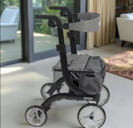🔹 Foldable Rollator Walker with Seat (No Storage Pouch)