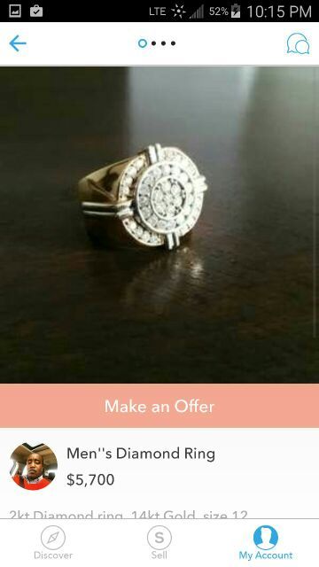 Men's 2kt Diamond ring