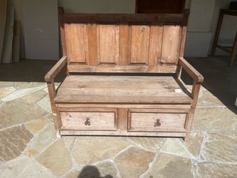 Wood bench
