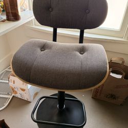 Grey Swivel Bar Stool