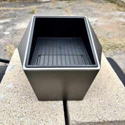 For Tesla Model Y Rear Center Console Organizer - Trash Can Backseat Organizer Backseat Storage Box 2nd Row Storage Tissue Bin with Removable for Tesl