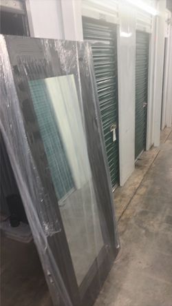 Glass Large wall mirror and table