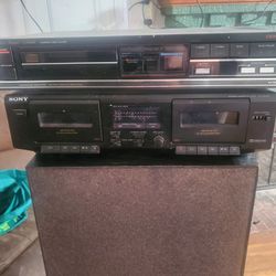 Dual Caseet Speaker And Cd Player