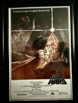 Original Star Wars Poster & Frame