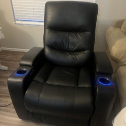 Serta Leather Electric Recliner