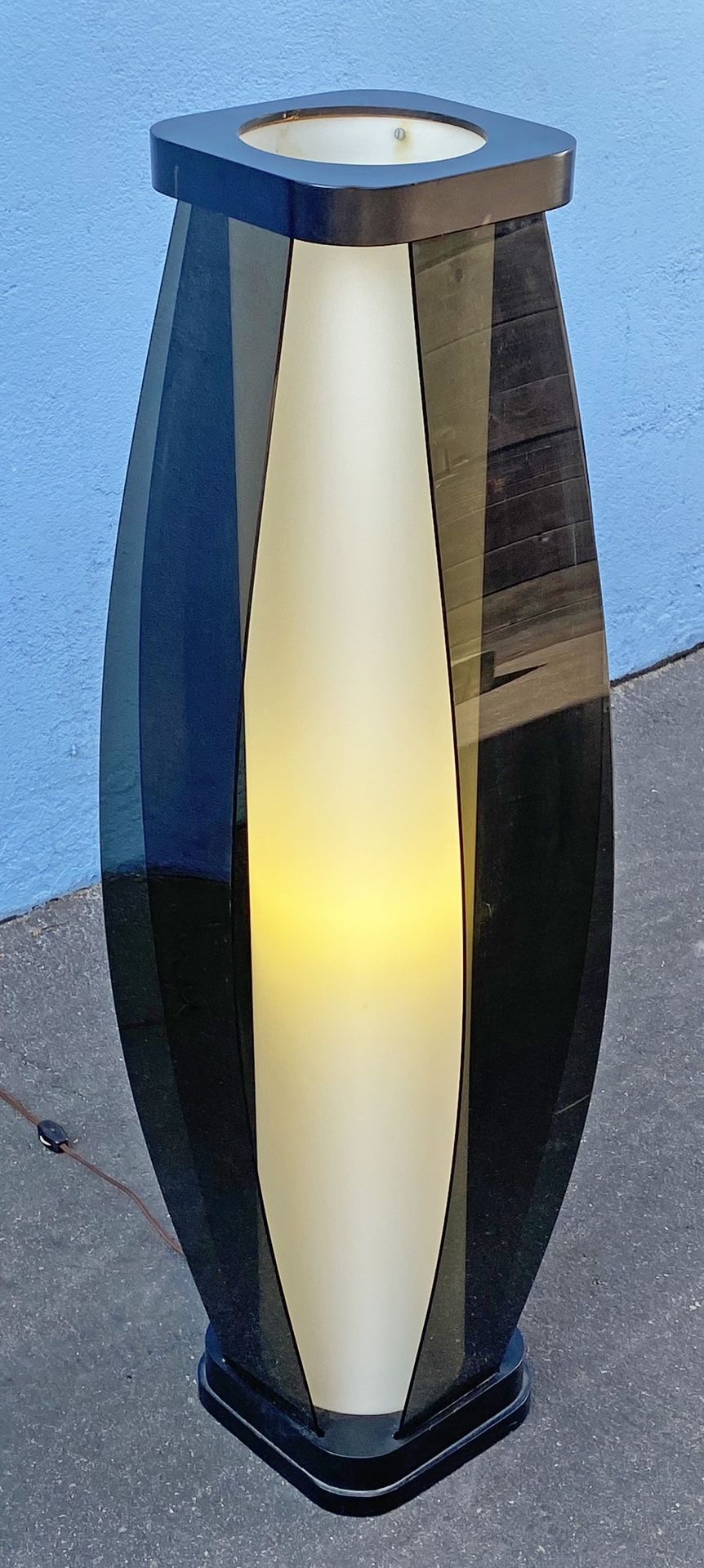 Mid century Modeline acrylic panel floor lamp