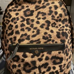 Michael Kors Leopard backpack 