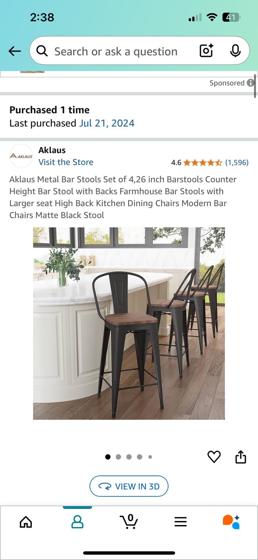 Bar Stool Chair Set Of 4