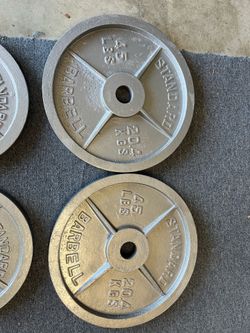 35 and 45 Olympic weight plates (160 lbs)