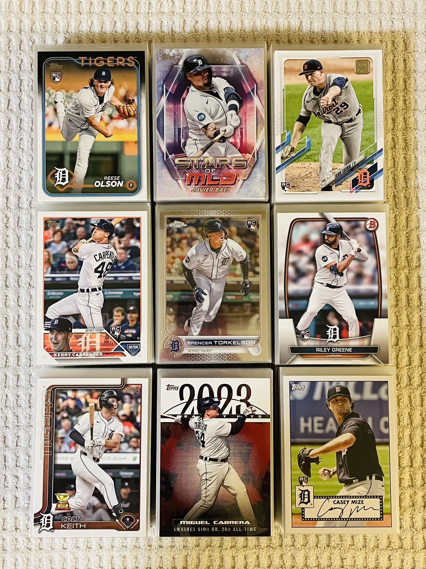 Detroit Tigers 405 Card Baseball Lot!