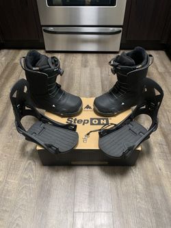 Burton StepOn Snowboard Boots And Bindings Size 12