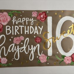 Hand Painted Custom Banner