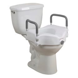 2-in-1 Raised Toilet Seat
