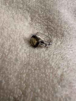 JAI sterling silver and quartz ring Size 5