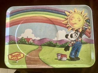 Vintage Denny’s dining trays for Kids - 1980s - full set