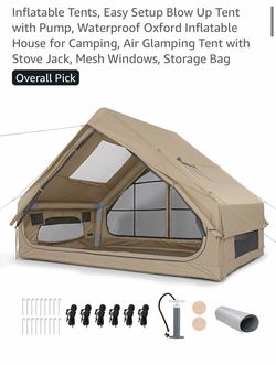 Inflatable tent camping
