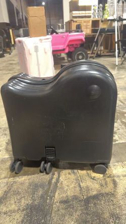 Ride On Luggage Set with Bag, Carry On Suitcase for Kids, Black