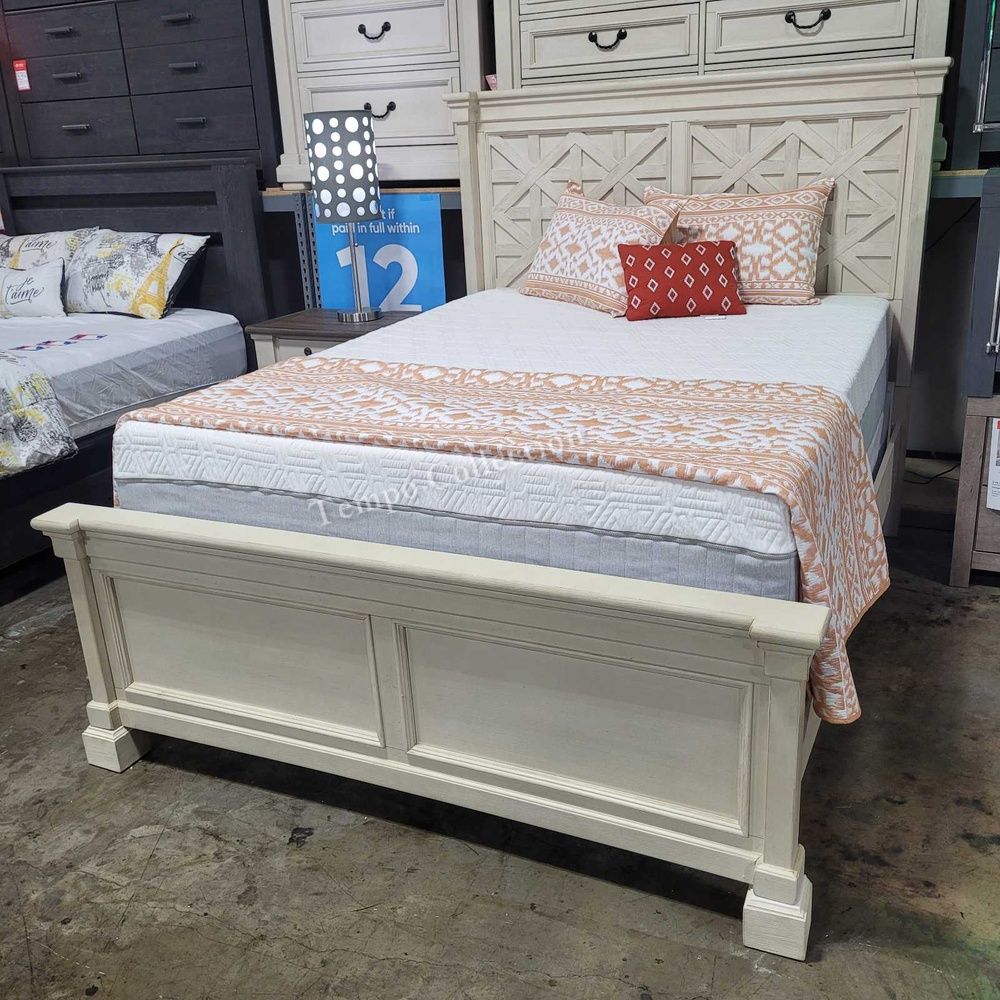 Ashley's Bolanburg Bed Frame, Queen Bed Frame, Bedroom