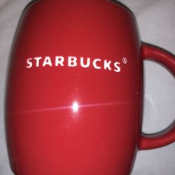 2011 Starbucks Red Mug 10-12 Oz EUC Gift Collectors Item