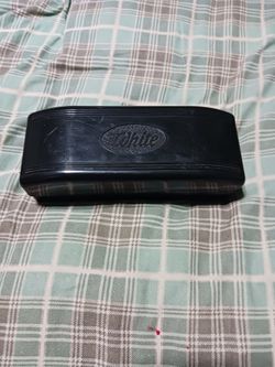 Vintage White Button Holer In Original Case With All Accessories And Booklet