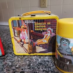 Ronald McDonald Sheriff of Cactus Canyon Lunchbox 1982 Lunch Box