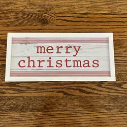 Merry Christmas Sign Wall Decor 11”x5”