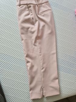 EXPRESS womens capri cropped work pants *blush pink*