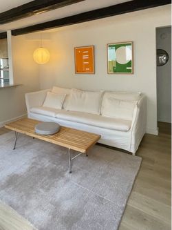 IKEA BACKSÄLEN SECTIONAL SOFA COUCH WITH OTTOMAN