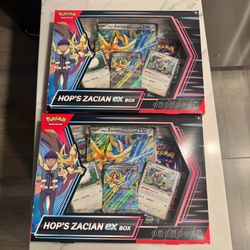 Pokémon Hop’s Zacian Ex Box Lot of 2