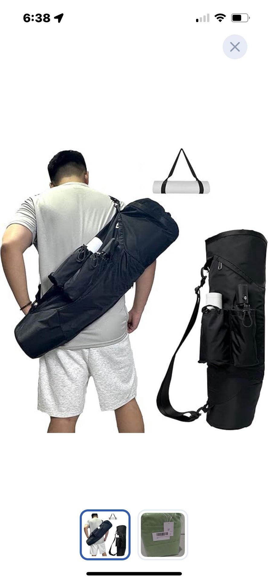 “New”Yoga” Mat Bag”W/water Bottle Pocket&big Wet Pocket &yoga Strap(women Or Men)