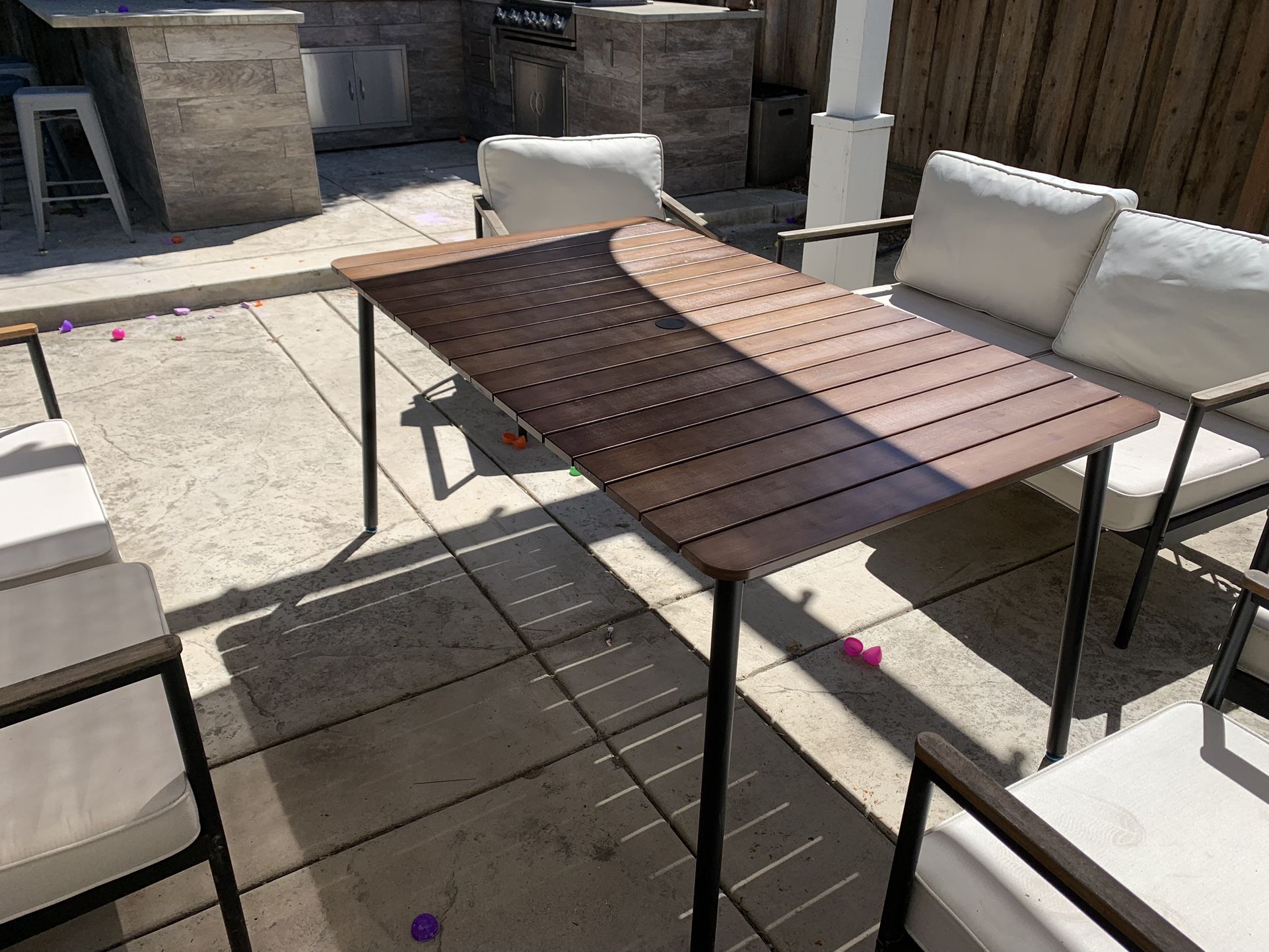 Outdoor Table Wood/metal (new In Box)