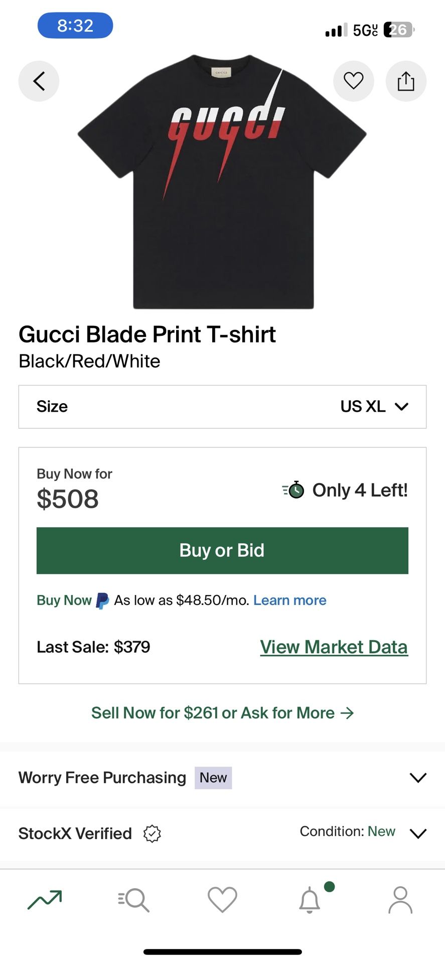 Gucci Shirt 100% Authentic Size Xl