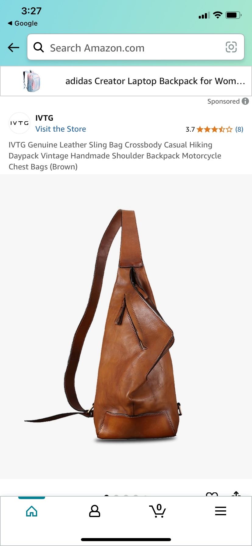Genuine Leather Sling Bag Crossbody Casual Hiking Daypack Vintage Handmade Shoulder Backpack Motorcycle Chest Bags