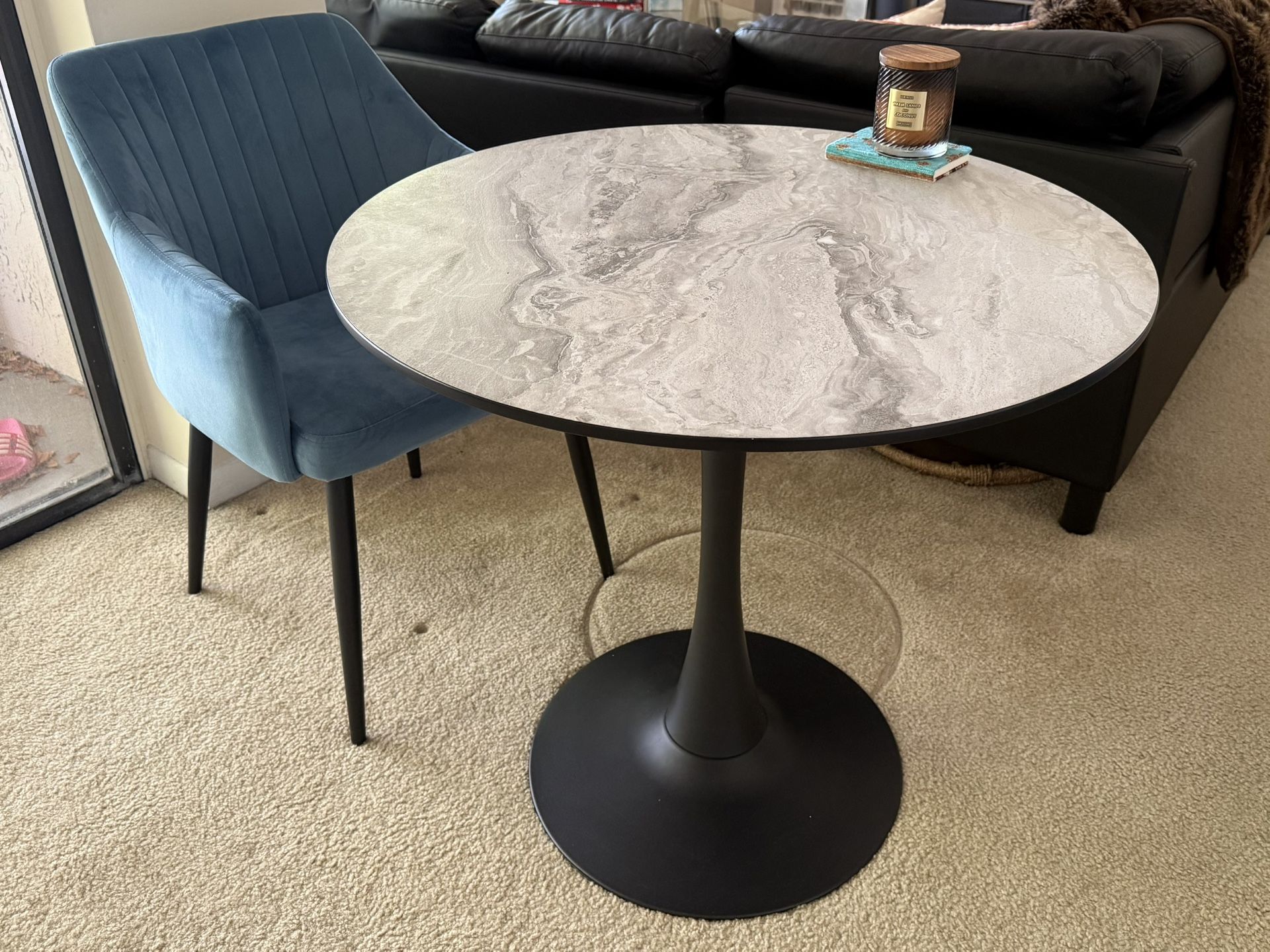 Round Table Modern Marble Dining