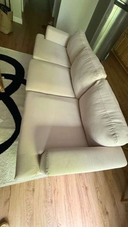 Modern Beige Couch / Sofa – 3 Seater – Excellent Condition