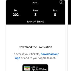 Lil Wayne concert tickets two of them