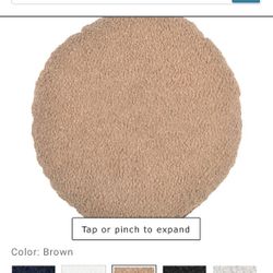 Baby Pink Circular Throw Pillows 