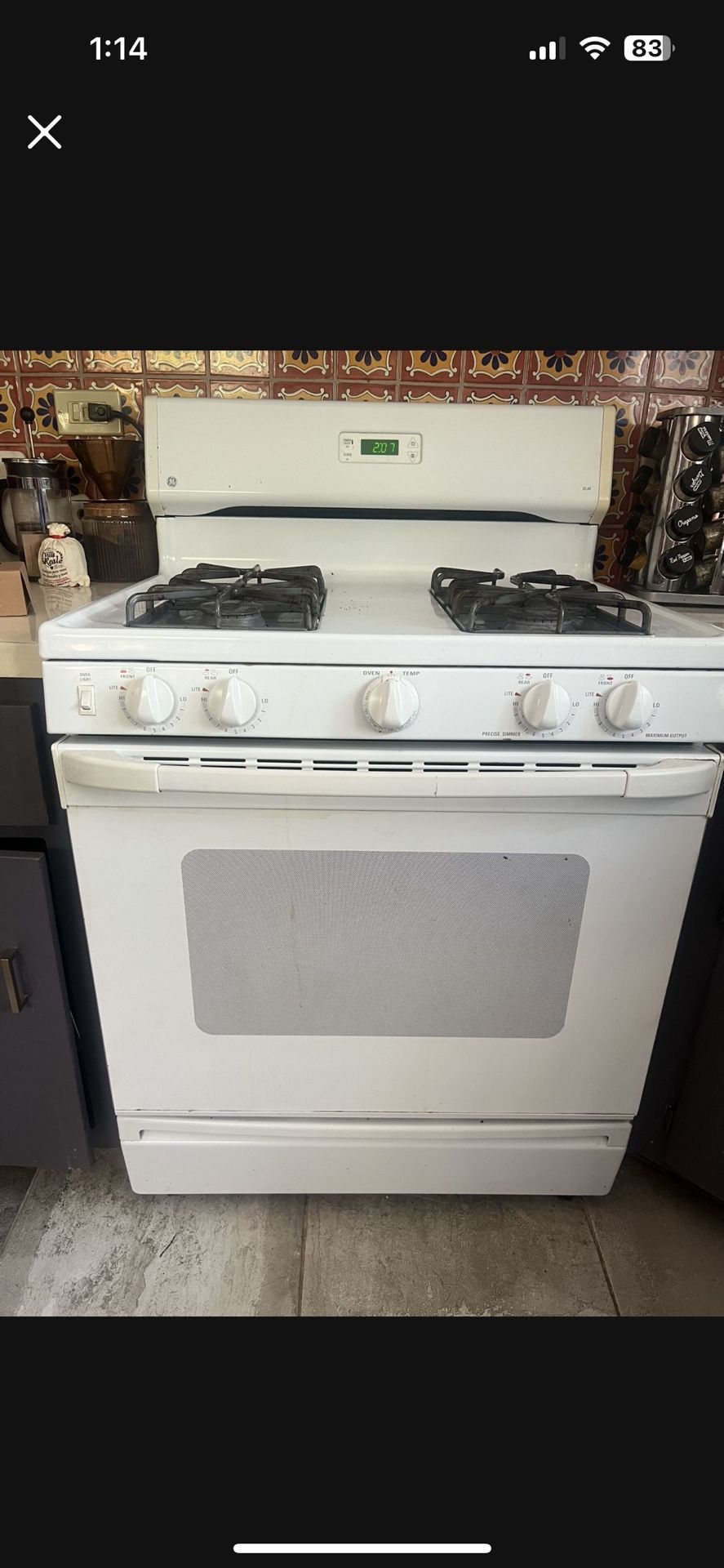 Ready For Pick Up Whirlpool XL44 Gas Stove – Used, Good Condition!