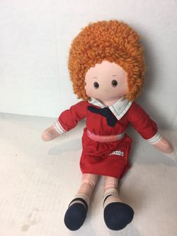 Vintage 1982 Knickerbocker Annie from Broadway play and movie doll stuffed animal plush