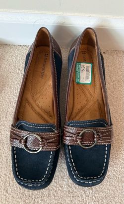 Naturalizer Women's Loafers Navy Blue Brown